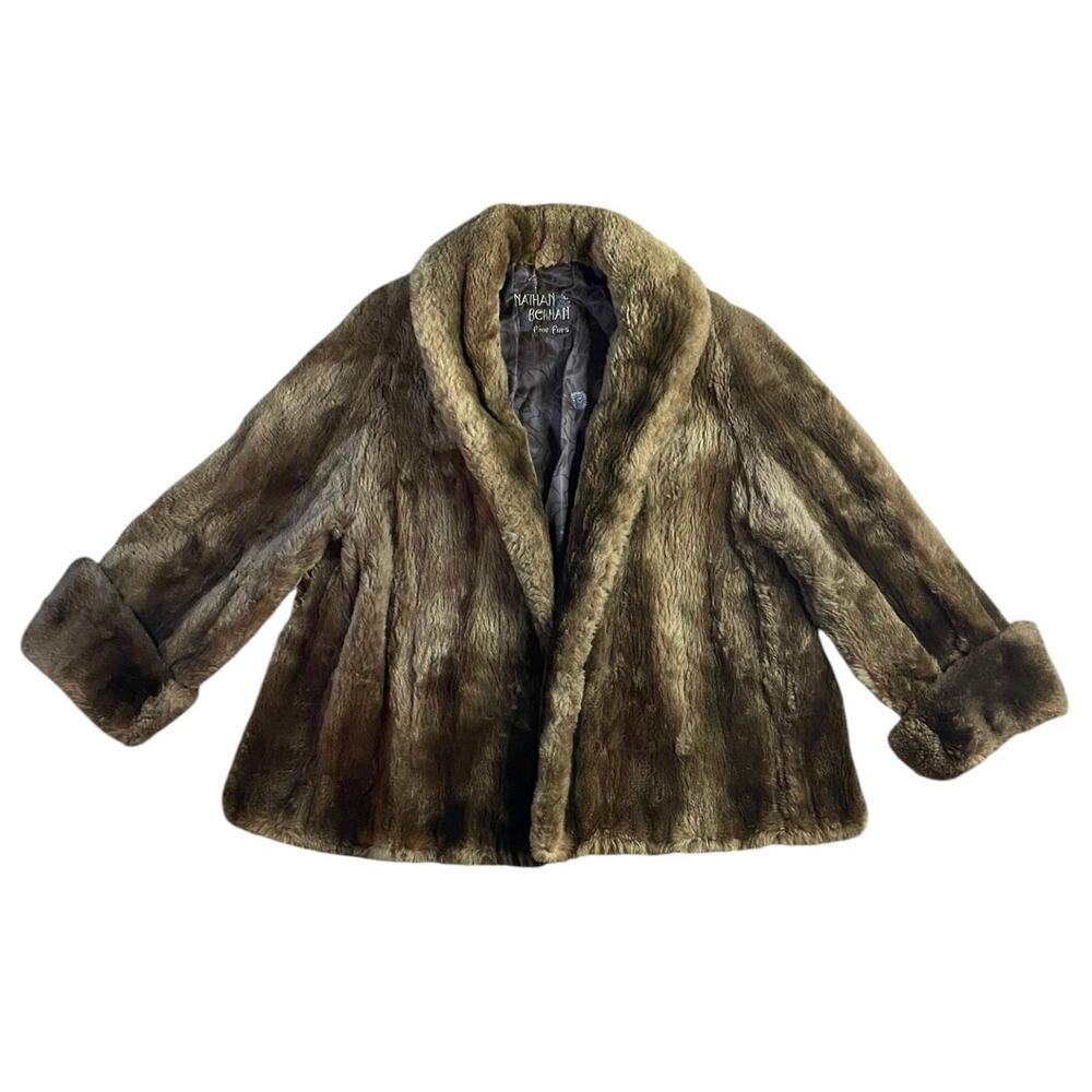 Vintage 70s Nathan Berman Mink Fur Jacket - L